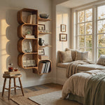 Minimalist Wooden Kitchen Display Shelf For Pantry Organizer