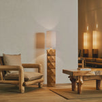 Contemporary Sculptural Lamp Pair For Bedroom And Office