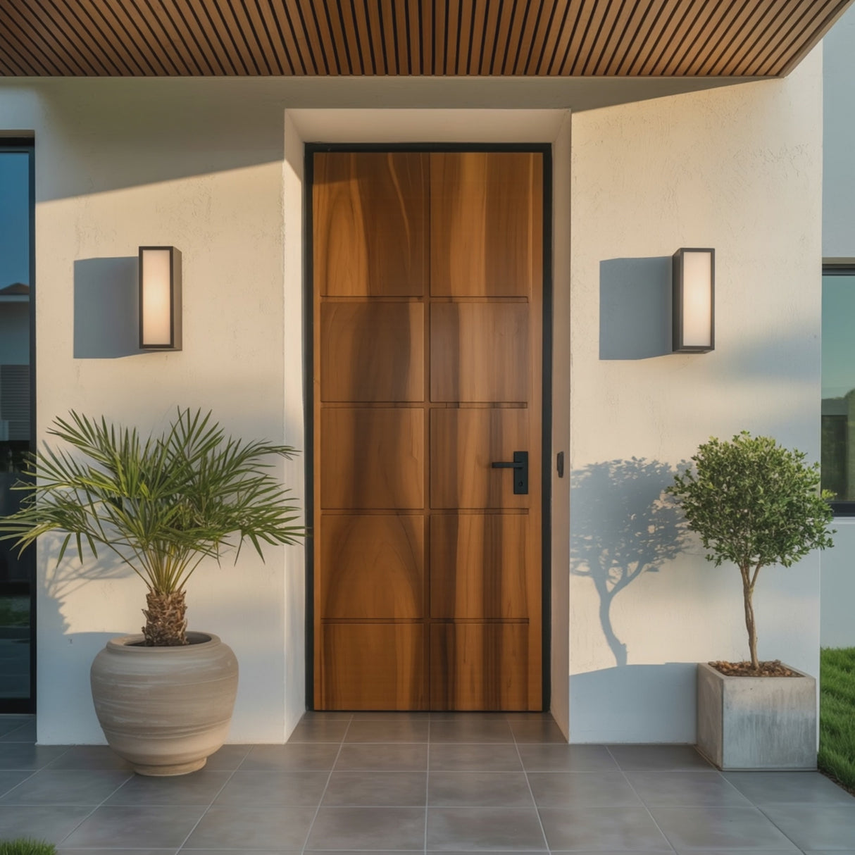 Modern Panel Door Design For Living Room And Hallway