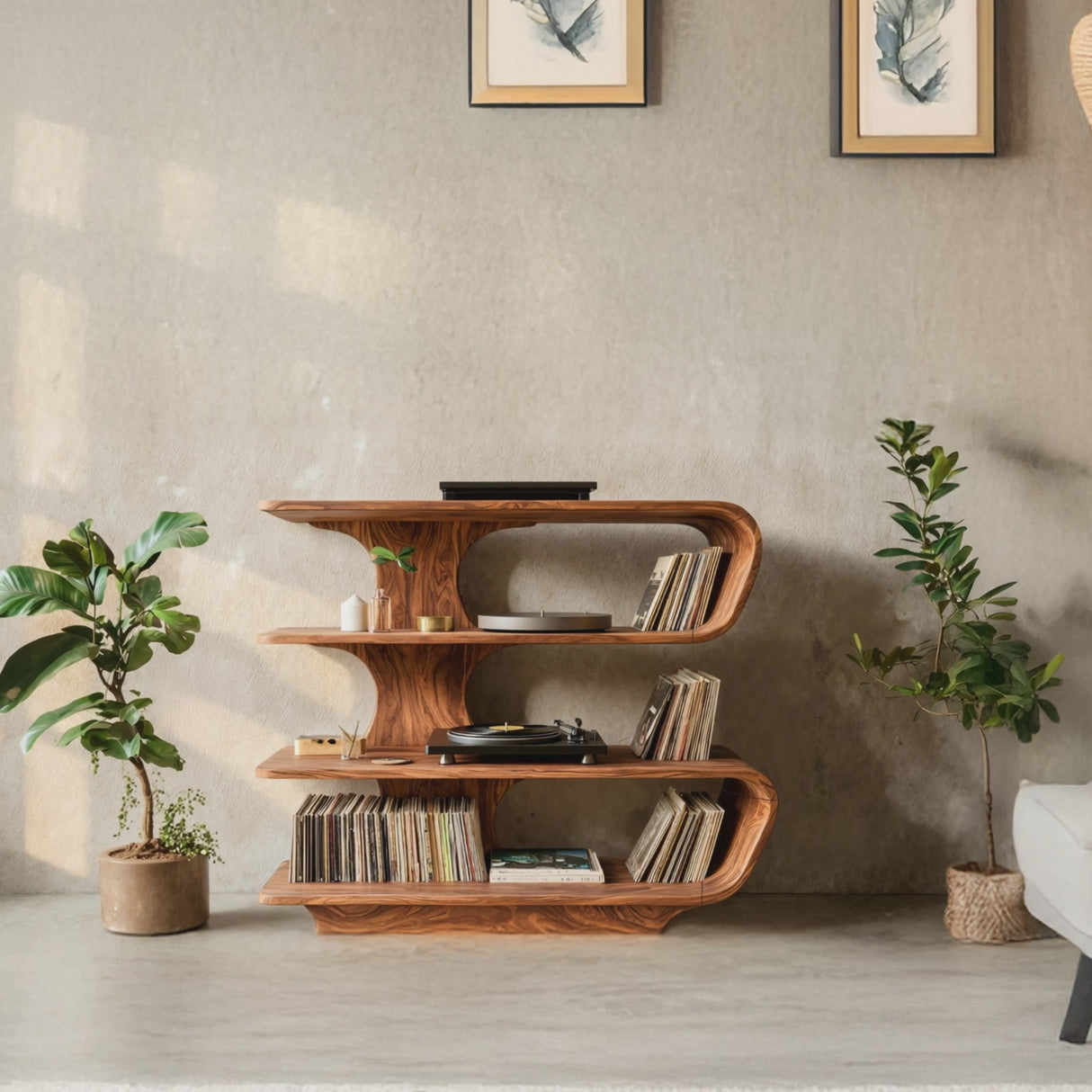 Farmhouse Vinyl Storage Console For Bedroom Decor