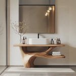 Handcrafted Solid Wood Vanity For Natural Interiors