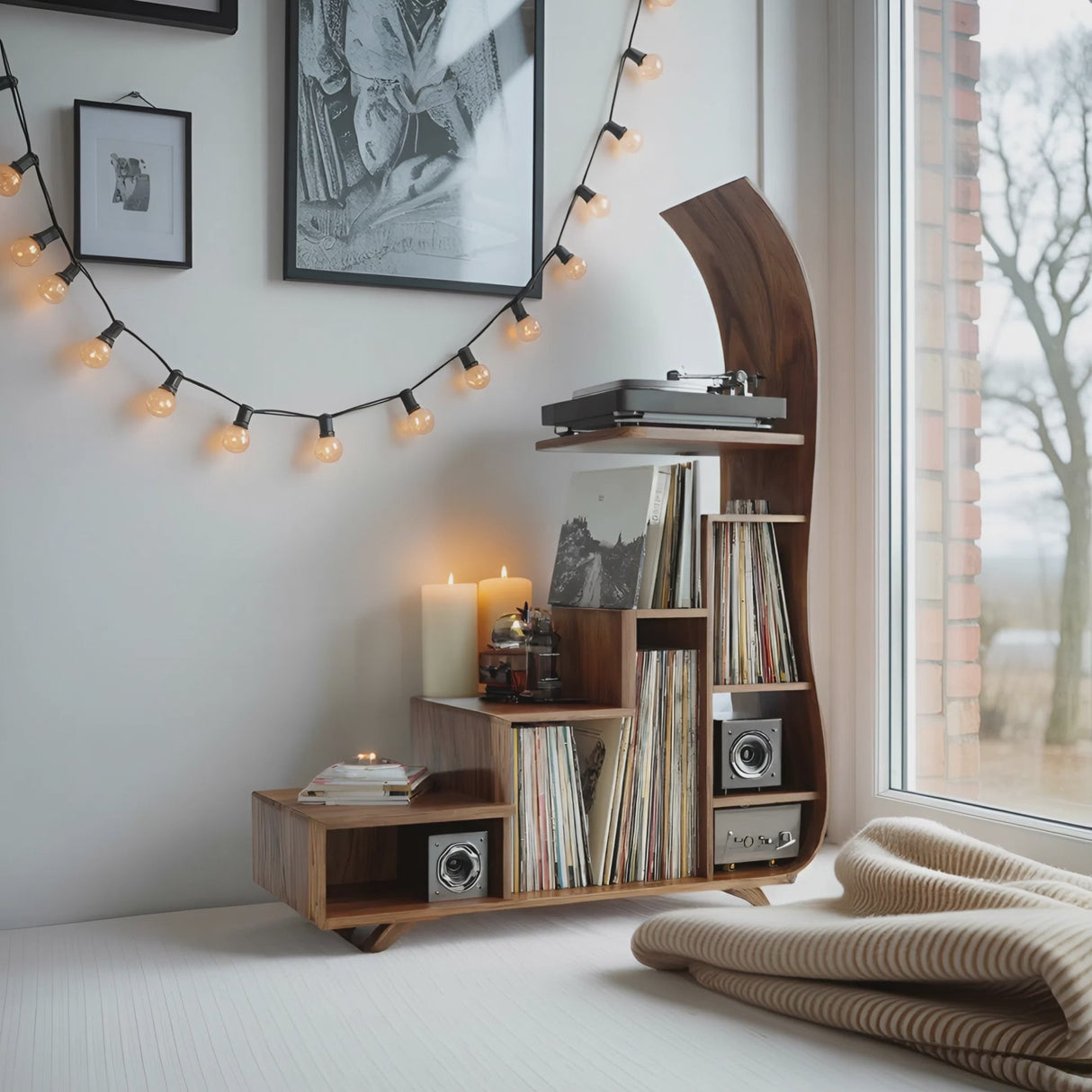 Mid Century Record Stand For Furniture Decor Holiday Edition