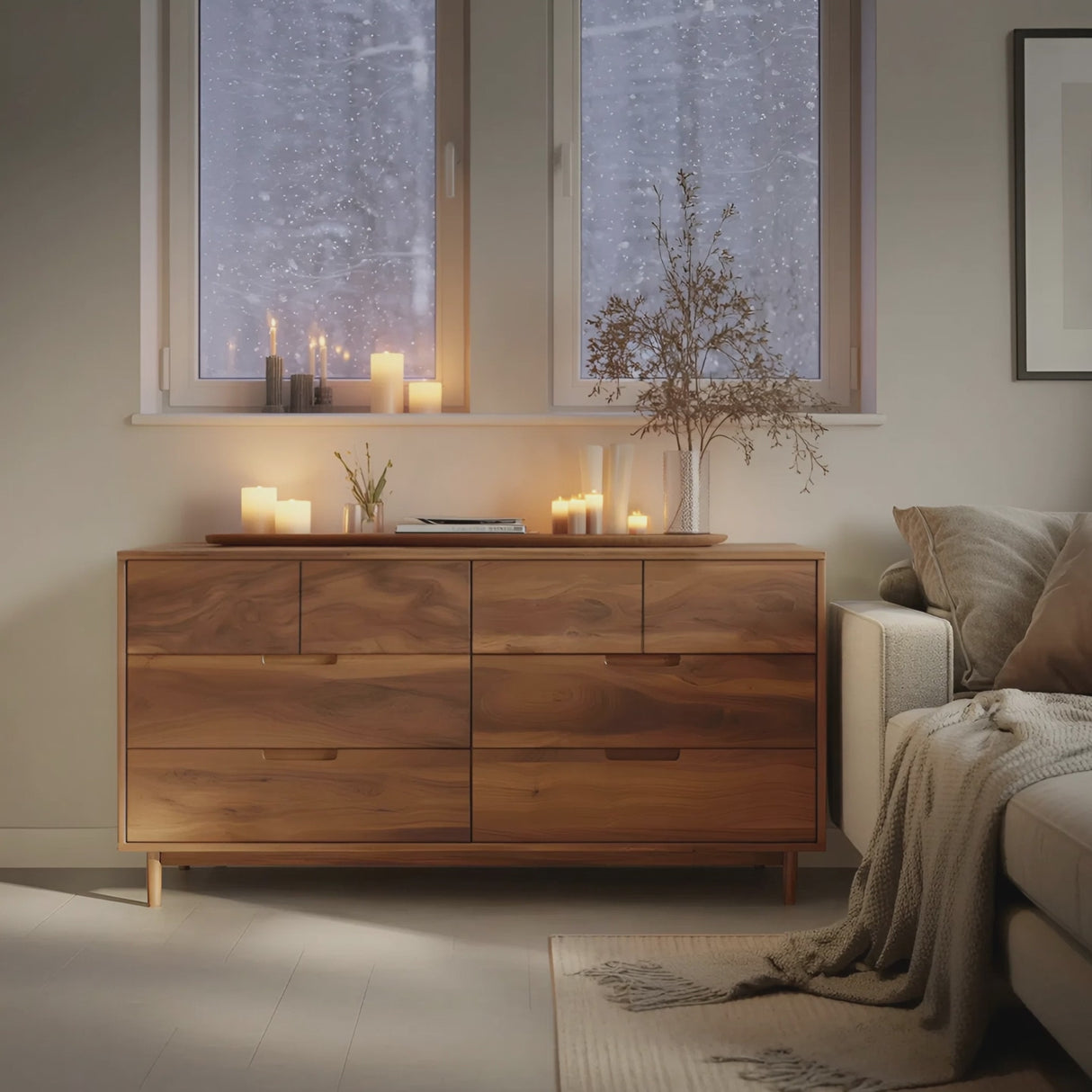 Modern Grain Sideboard For Bedroom Or Living Room