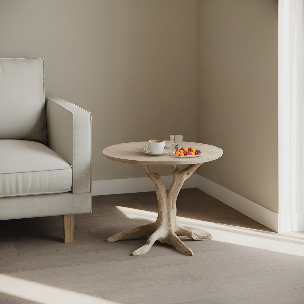 Rustic Wooden End Table For Furniture Decor Practical Living Room