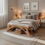 Handcrafted Bedroom Bench For Natural Interior Styling