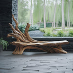 Farmhouse Branch Bench Outdoor Decor For Charming Backyards