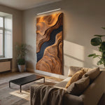 Abstract Carved Wall Art Sculpture For Modern Living Room