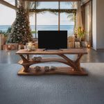 Modern Solid Wood TV Console For Winter Home Decoration