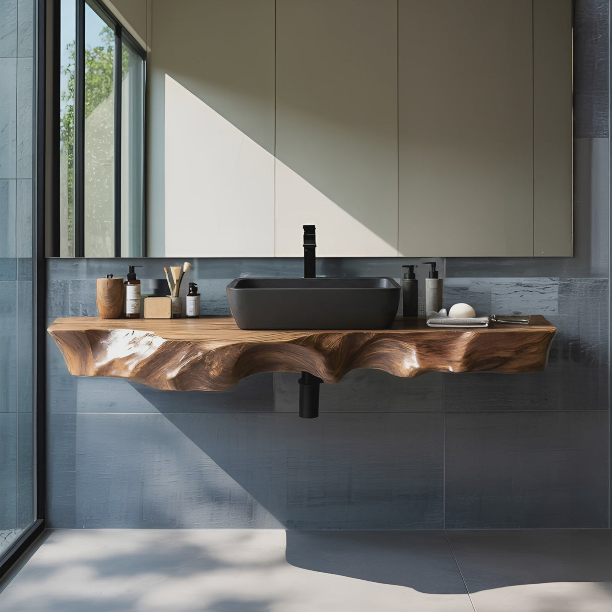 Farmhouse Solid Wood Vanity For Classic Bathroom