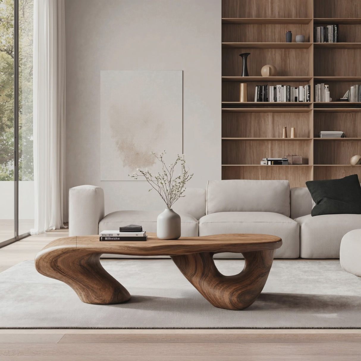 Handcrafted Low Table For Functional Room Setup