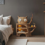Farmhouse Wood Side Table For Cozy Bedroom Corners
