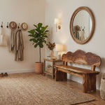Handcrafted Live Edge Wood Bench For Hallway Furniture