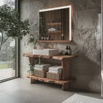 Mid Century Bathroom Cabinet For Elegant Bathroom