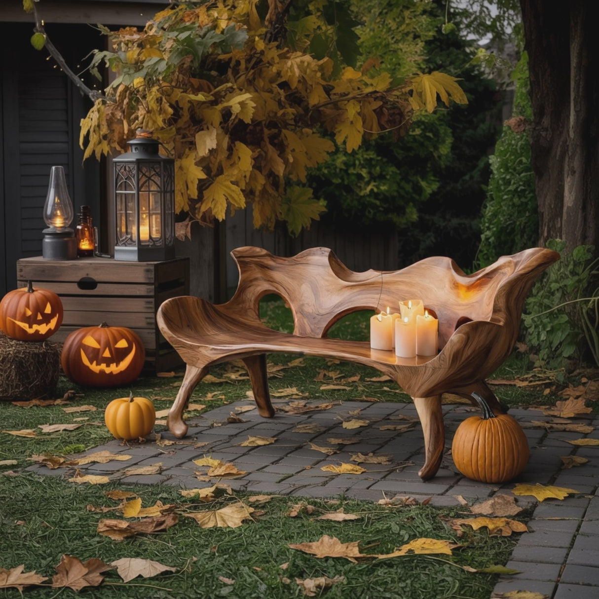 Farmhouse Wooden Bench For Living Room Rustic Furniture Decor