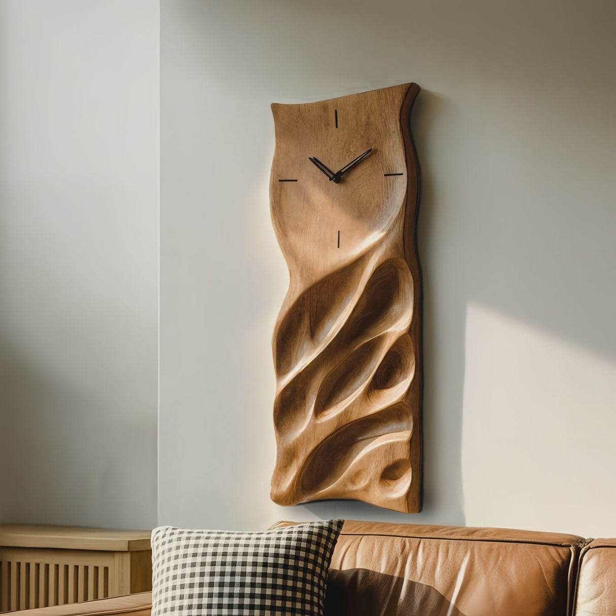 Minimalist Handcrafted Wall Clock For Living Room Interior