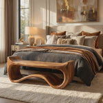 Live Edge Wood Entryway Bench For Farmhouse Style Homes