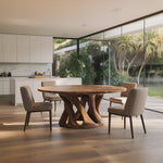 Sculptural Round Dining Table For Contemporary Interior