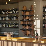 Modern Solid Wood Wine Rack For Bar Decor And Home Display