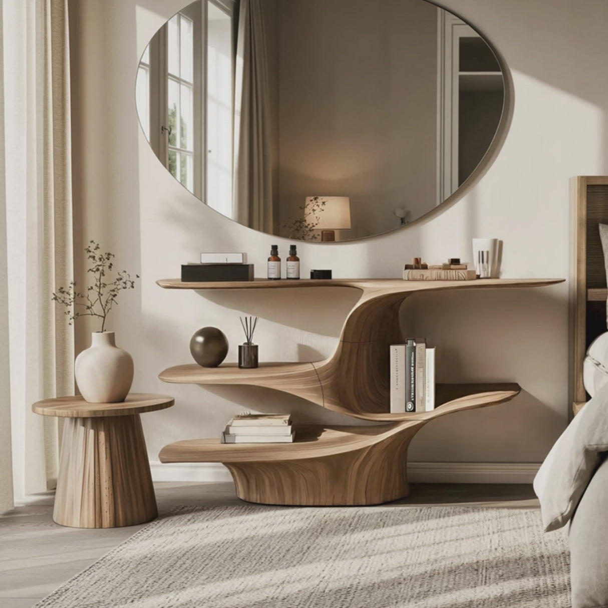 Rustic Live Edge Vanity For Bathroom Design And Storage