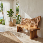 Handcrafted Rustic Wood Entryway Bench For Home Interior