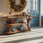 Handcrafted Live Edge Entryway Table For Bedroom Decor Christmas Accent