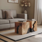 Modern Solid Wood Square Coffee Table For Home Style
