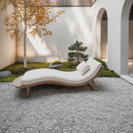 Mid Century Rustic Solid Wood Garden Daybed For Bedroom Furniture