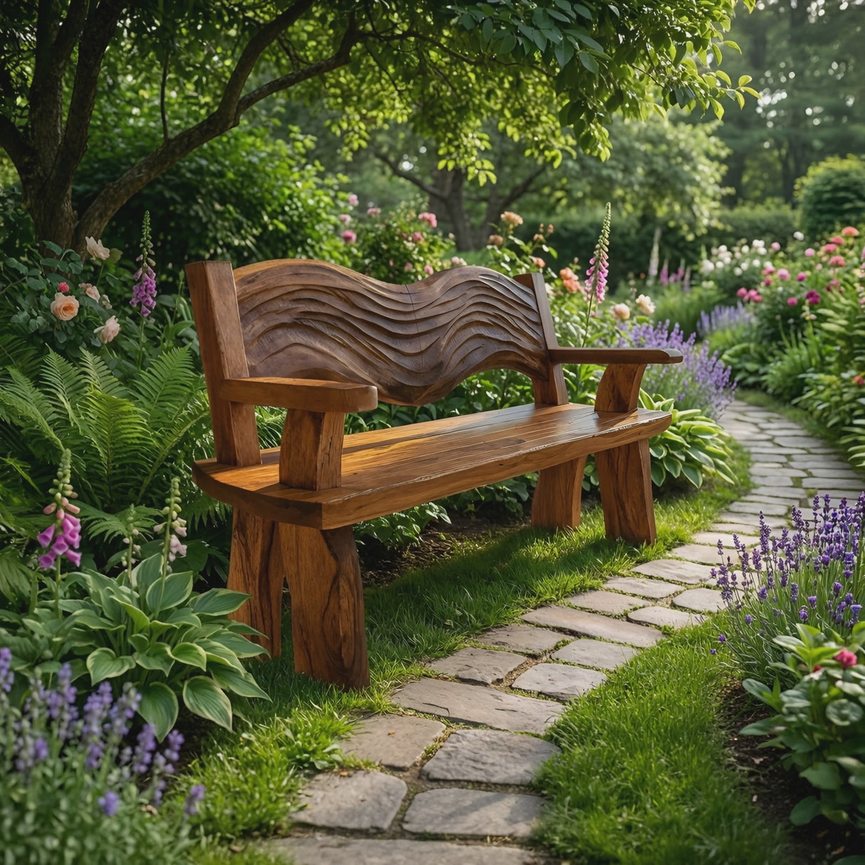 Solid Wood Entryway Bench For Minimalist Home Design