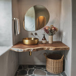 Mid Century Solid Wood Vanity For Furniture Decor