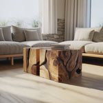 Handcrafted Wooden Square Coffee Table For Furniture Decor