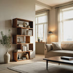 Modern Bookshelf Open Storage Display For Living Room