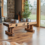 Rustic Style Handmade Dog Bowl For Kitchen Decor