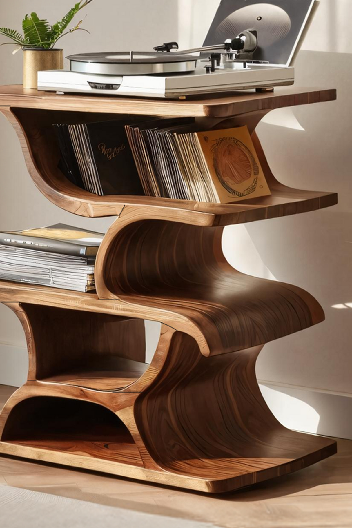 Mid Century Record Table For Stylish Furniture Decor