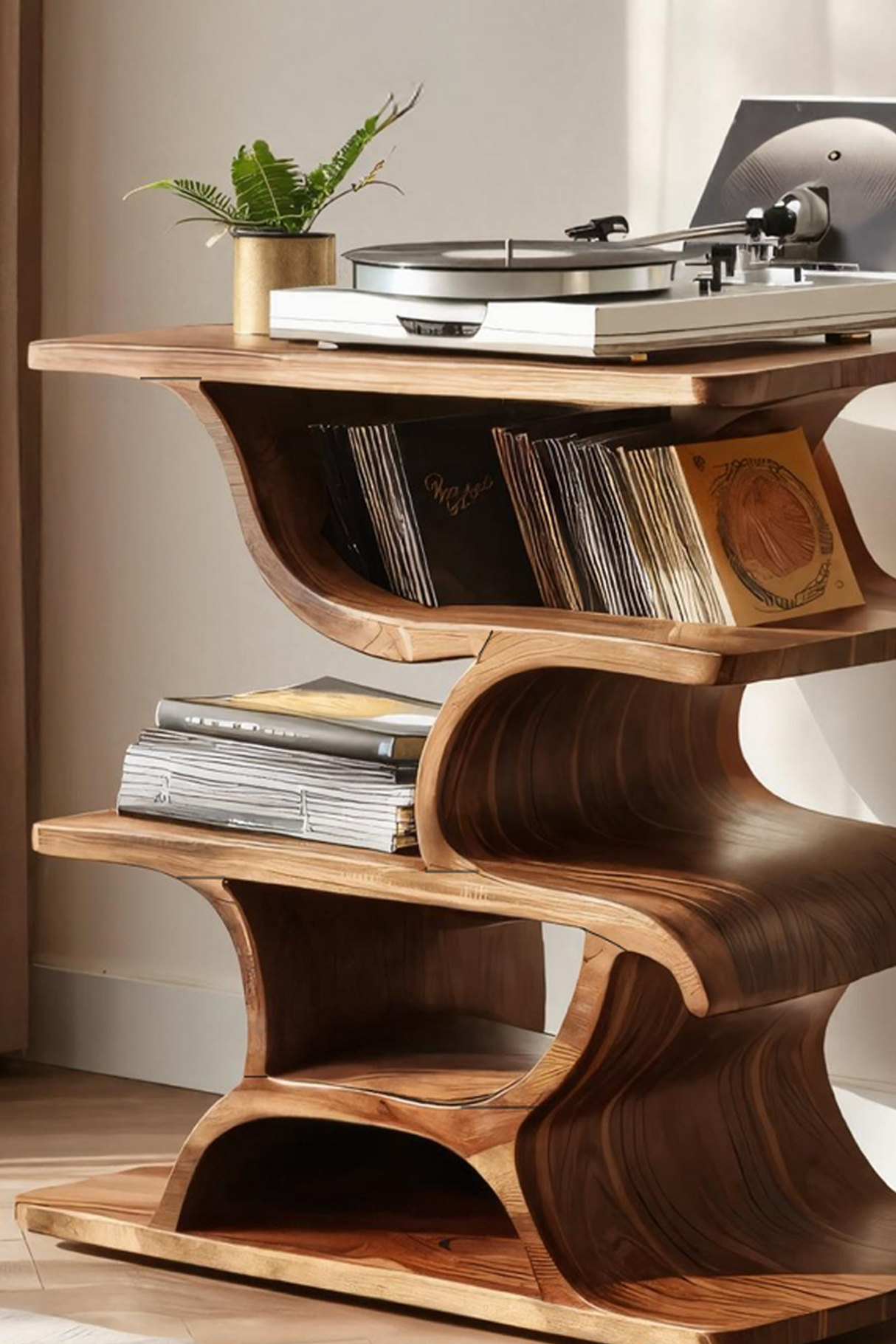 Mid Century Record Table For Stylish Furniture Decor