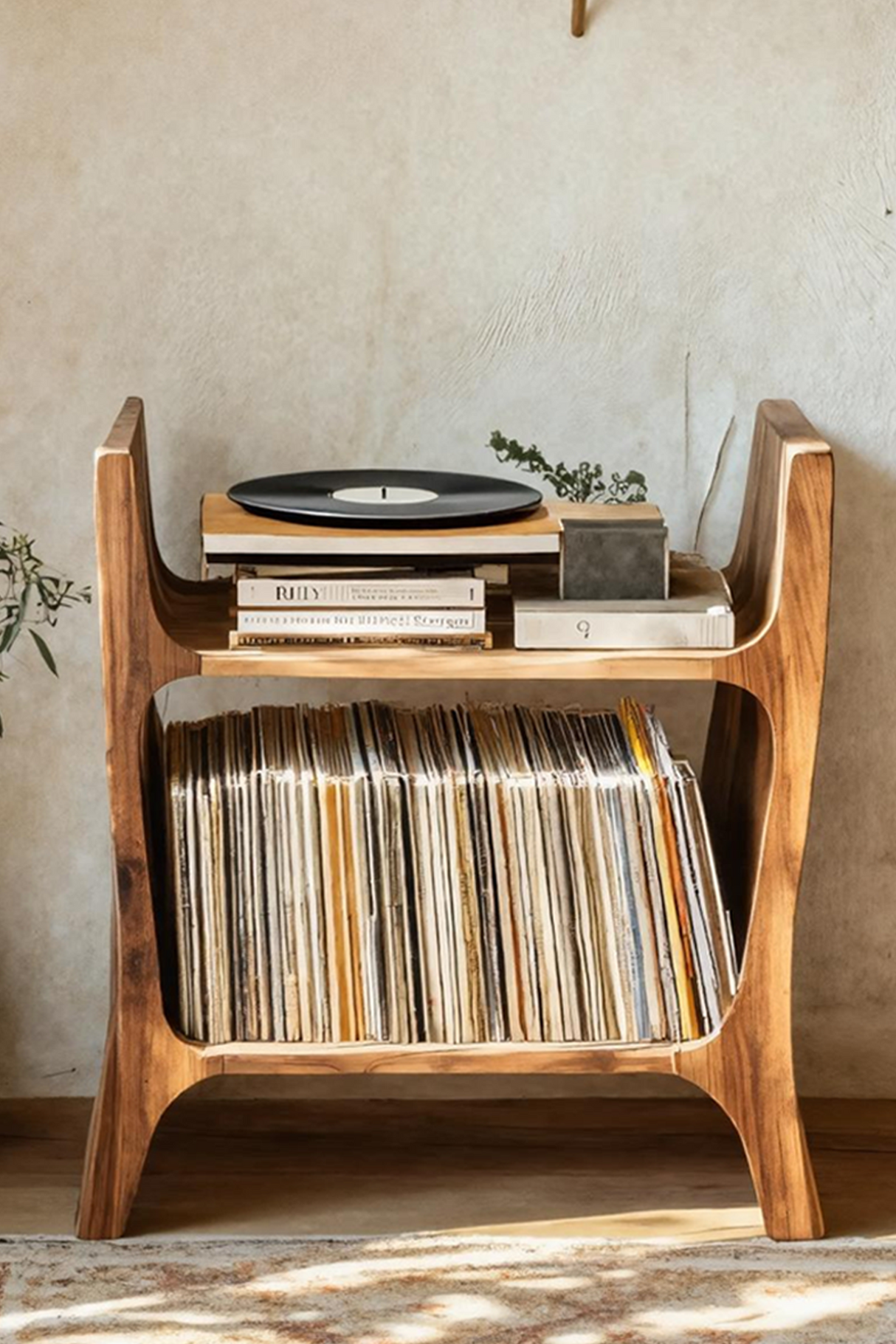 Farmhouse Wooden Media Console For Entryway Decor