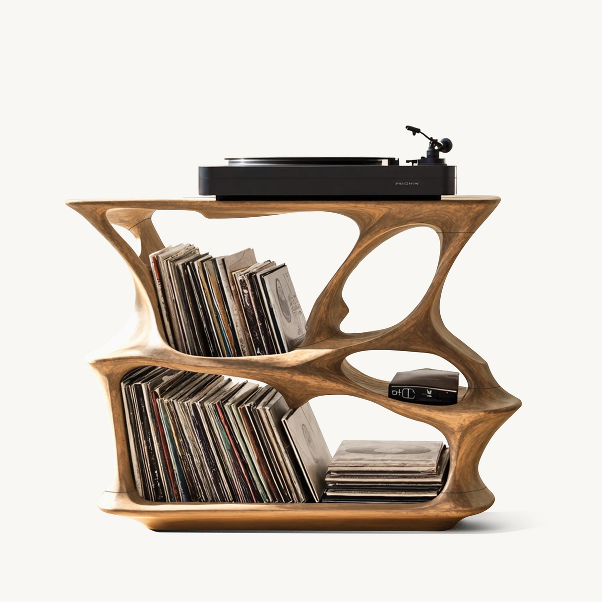 Mid Century Record Stand Vinyl Storage Solution