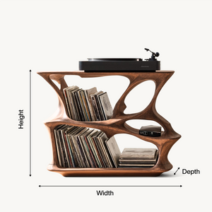 Mid Century Record Stand Vinyl Storage Solution