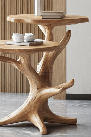 Mid Century Wooden End Table For Furniture Decor Elegant Living Room