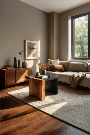 Handcrafted Live Edge Side Table For Rustic Cabin Decor