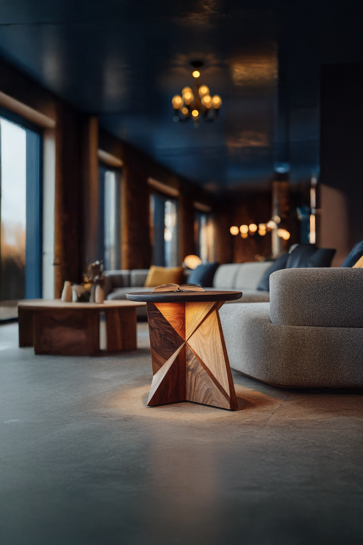 Farmhouse Live Edge Side Table For Natural Interior Decor