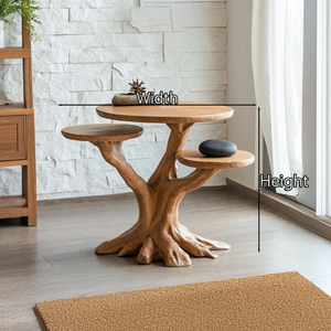 Farmhouse Live Edge End Table Living Room Decor