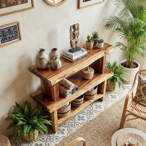 Mid Century Wood Bookshelf For Living Room Storage And Home Decor