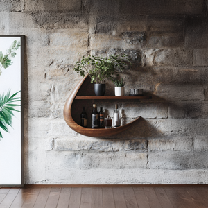 Handcrafted Live Edge Bookshelf For Modern Living Spaces