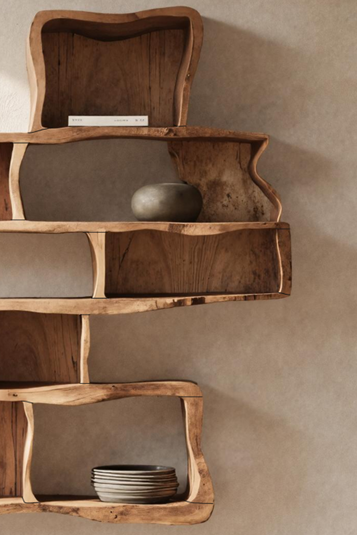 Handcrafted Floating Shelf For Modern Living Room Design