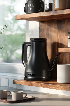 Minimalist Wooden Shelf With Hooks For Pantry Organization