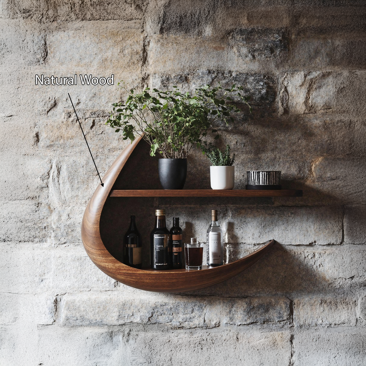 Handcrafted Live Edge Bookshelf For Modern Living Spaces