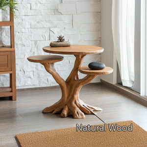Farmhouse Live Edge End Table Living Room Decor