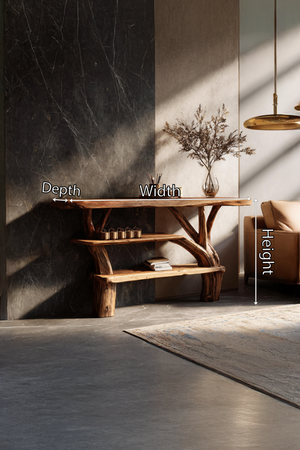 Farmhouse Solid Wood Console Table For Living Room Furniture Decor