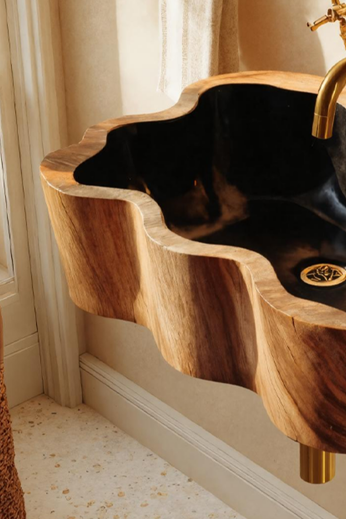 Modern Wall Mounted Wooden Bathroom Sink For Luxury Bathroom Furniture modern-wall-mounted-wooden-bathroom-sink-for-luxury-bathroom-furniture