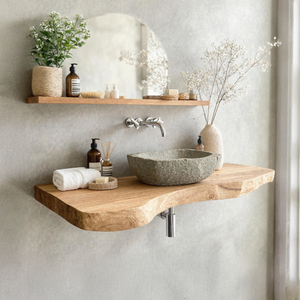Rustic Live Edge Vanity For Modern Bathroom Designs